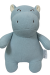 Knitted Soft Blue Hippo