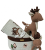 knitted Deer basket gift set