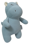 Knitted Soft Blue Hippo