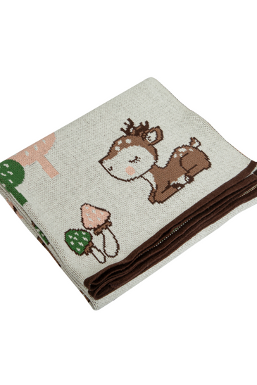 knitted Deer basket gift set