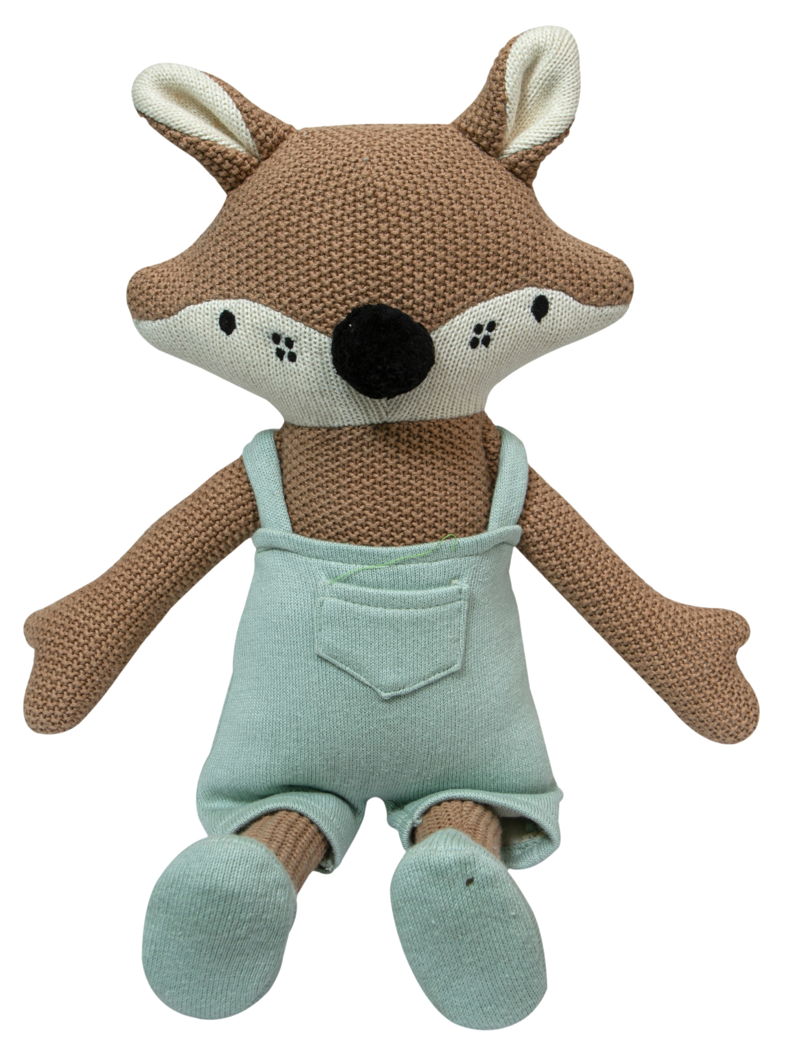 Knitted Soft Fox Toy With Dress