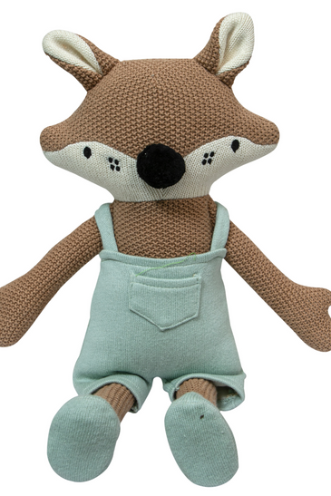 Knitted Soft Fox Toy With Dress