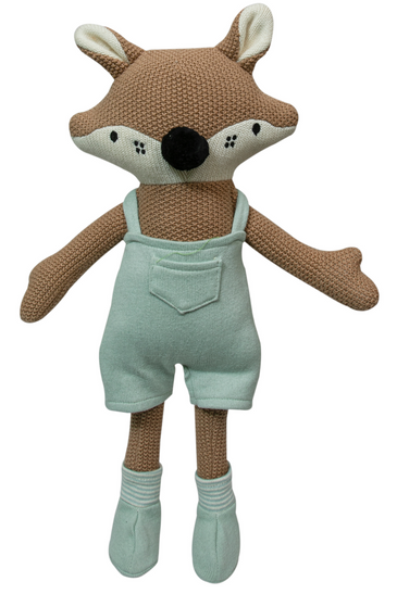 Knitted Soft Fox Toy With Dress