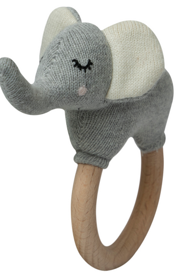 Knitted Elephant Basket Gift Set