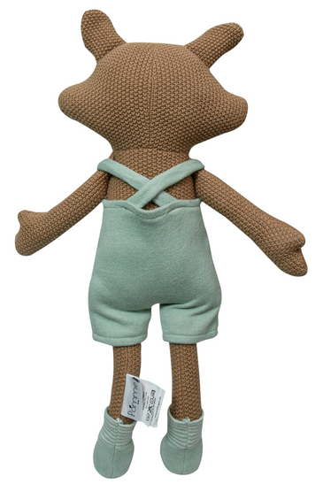 Knitted Soft Fox Toy With Dress
