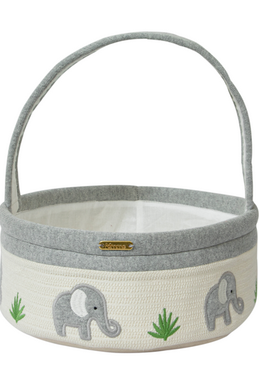 Knitted Elephant Basket Gift Set