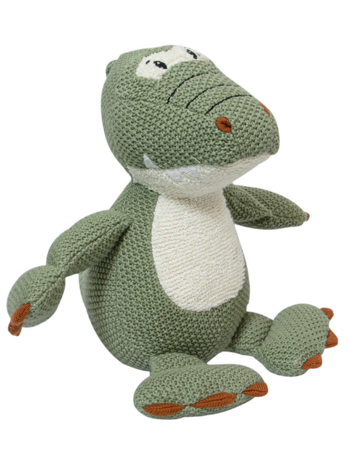 Pomme Cotton Knitted Crocodile (Green)