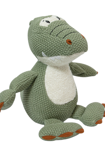 Knitted Soft Green Small Dinosaur