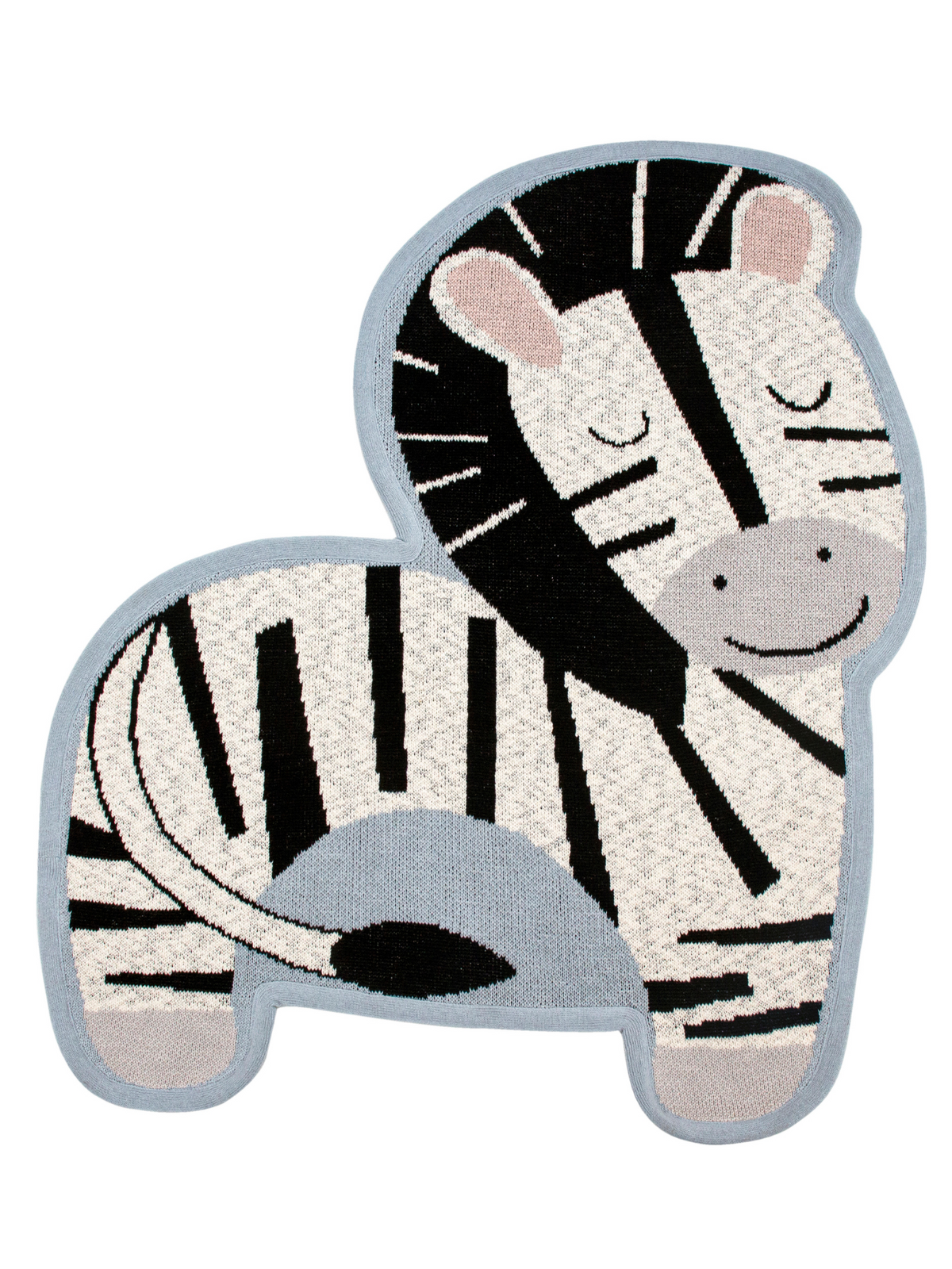 Pomme Cotton knitted Zebra Rug