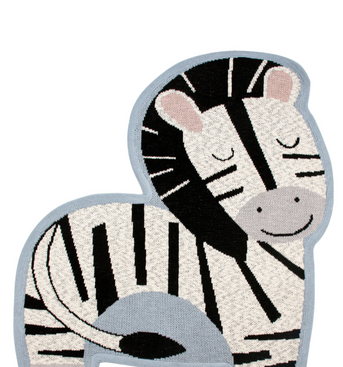 Cotton knitted Zebra Rug