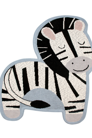 Cotton knitted Zebra Rug