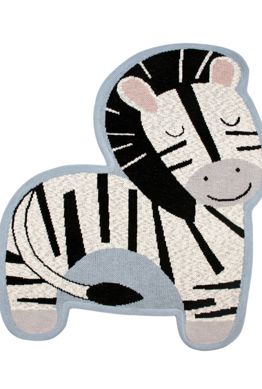 Cotton knitted Zebra Rug
