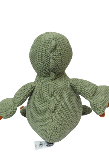 Knitted Soft Green Small Dinosaur