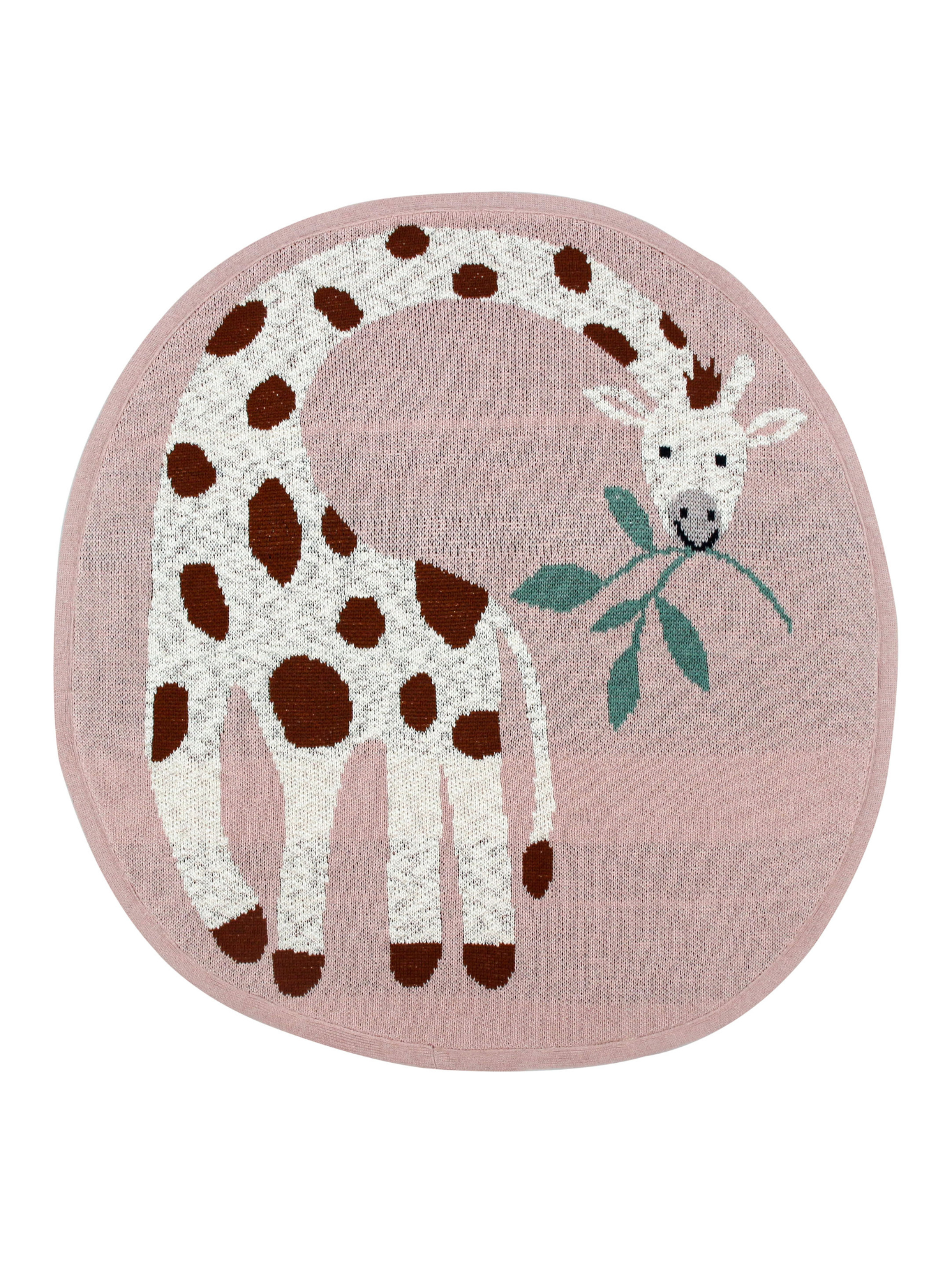 Cotton Knitted Giraffe Rug
