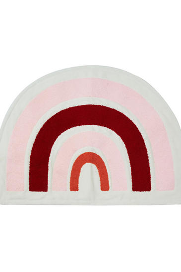 Cotton Knitted Rainbow Rug