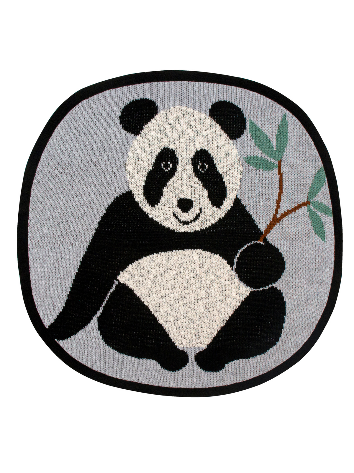 Pomme Cotton Knitted Panda Rug
