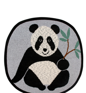 Cotton Knitted Panda Rug