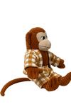 Knitted Soft Monkey With Yellow Dress