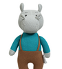Knitted Soft Multi Color Hippo