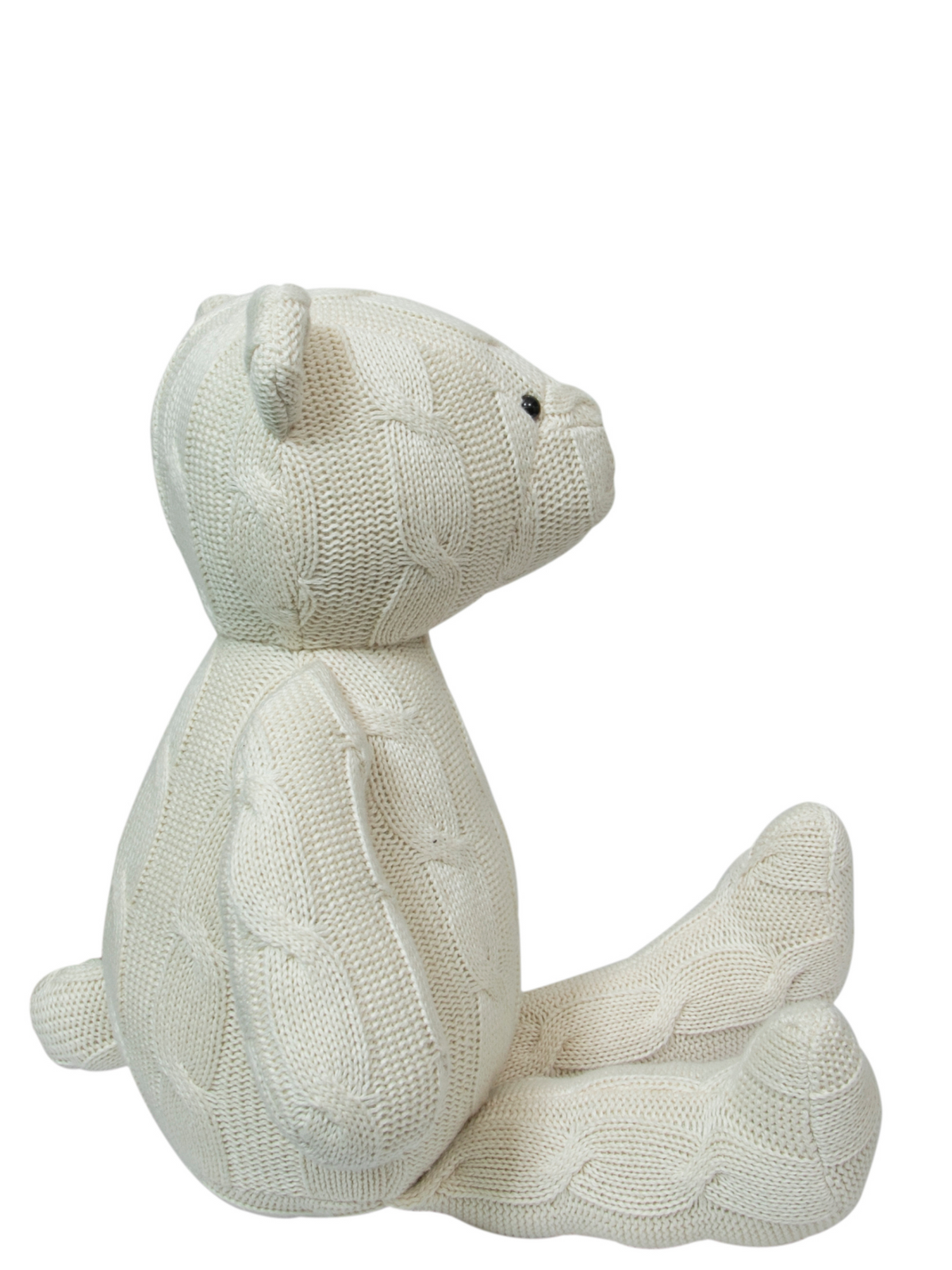 Pomme Cotton Knitted Classic Teddy Bear (Ivory)
