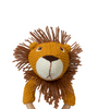 Knitted Lion Rattle With Wooden Ring