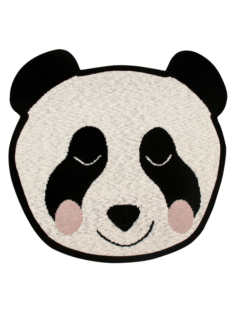 Cotton knitted Panda Rug