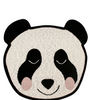 Cotton knitted Panda Rug