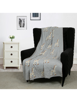 Load image into Gallery viewer, Cotton Knitted Grey Giraffe Throw
