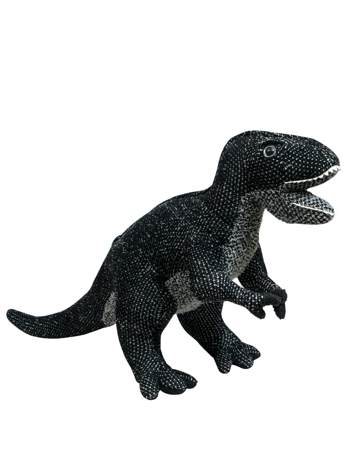 Pomme Cotton Knitted Rex Dinosaur (Black)
