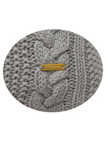 Load image into Gallery viewer, Pomme Cotton Knitted Decorative Cushion Cover Grey melange Cable Texture Knit
