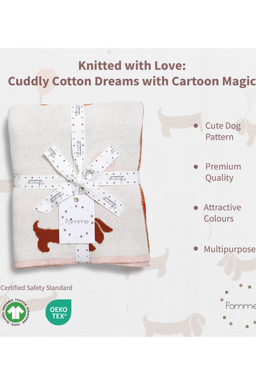 Balloon Pattern Knitted Baby Blanket